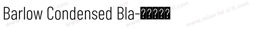 Barlow Condensed Bla字体转换